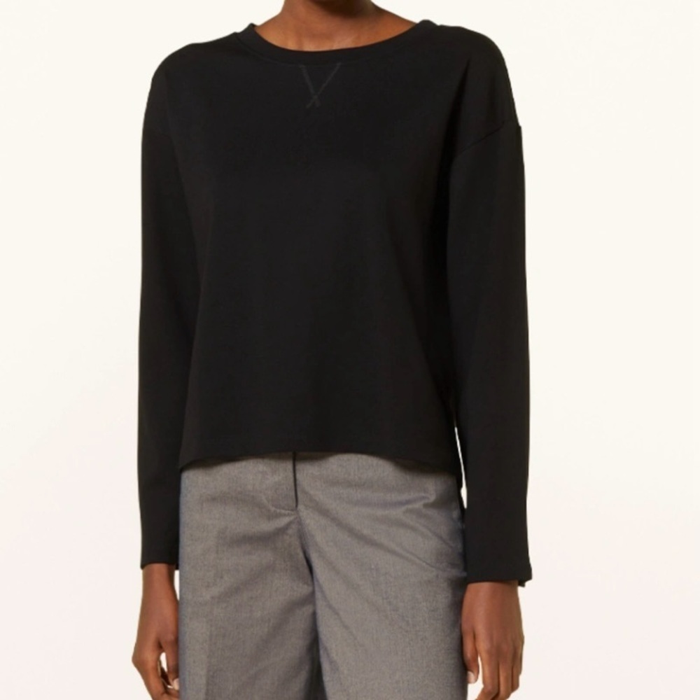 ARMEDANGELS Sweatshirt BEAA Black Size Small Minimalist Boxy